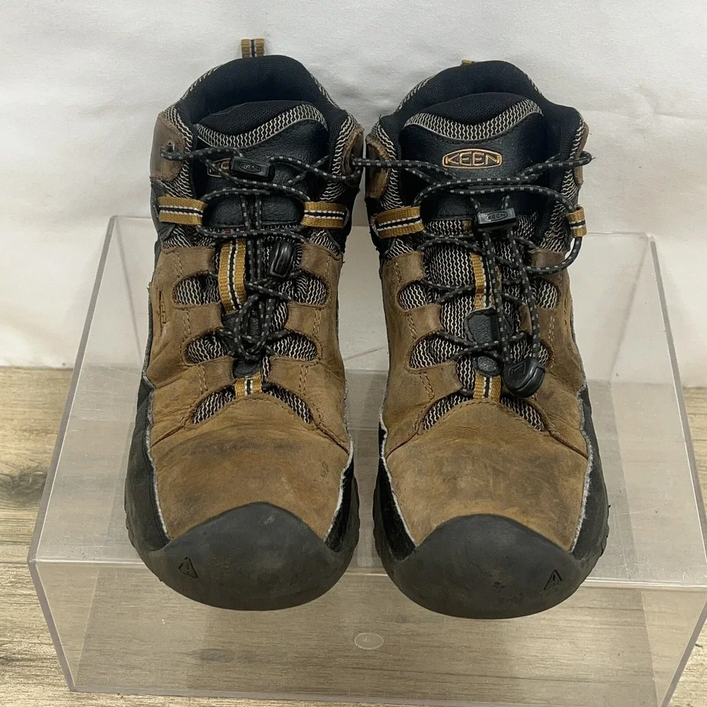 KEEN‎ Targhee Mid Waterproof Hiking BOOTS 1019834 mens 6 womans 7.5 Brown 2